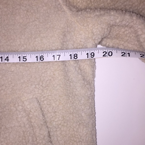 BDG Cream sherpa zip up jacket - Picture 9 of 10